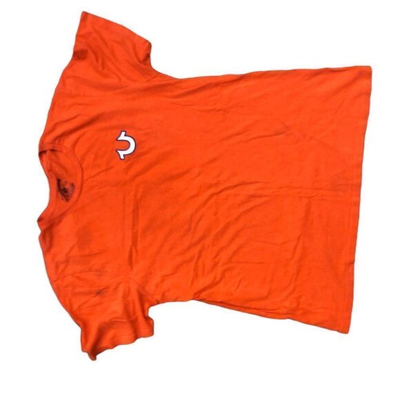TRUE Religion T Shirt BUDDHA LOGO Shirt BIG LOGO Orange Large - Picture 11 of 12